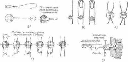 Способы навешивания пломб