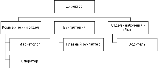 Организационная структура фирмы по продаже автомобилей