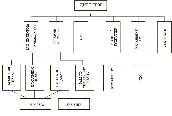 Организационная структура завода